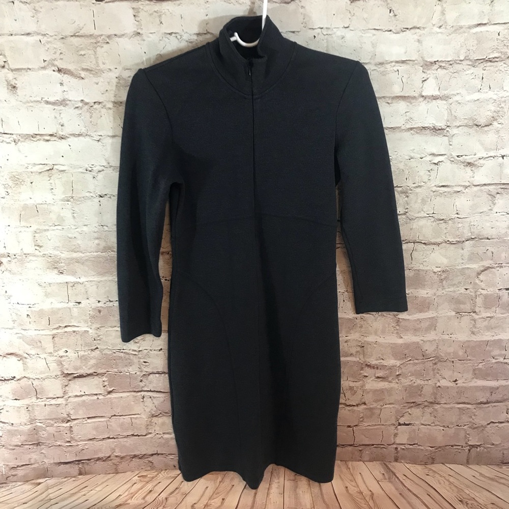 Athleta Cassidy Ponte Zip Long Sleeve Dress - Picture 2 of 7